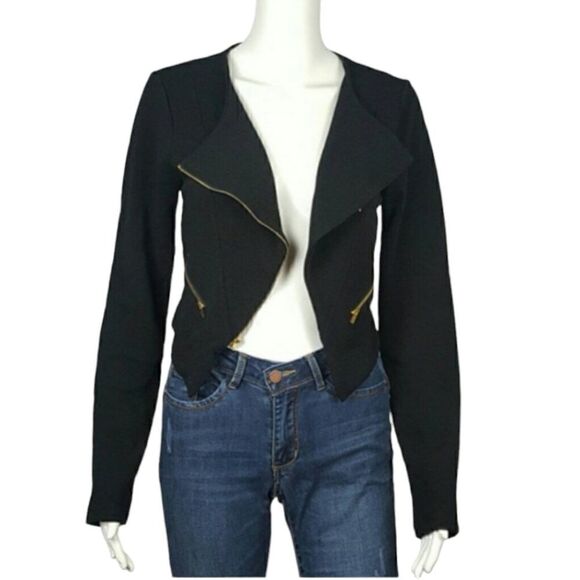 Women's Blazer Open Front Black - Picture 1 of 5